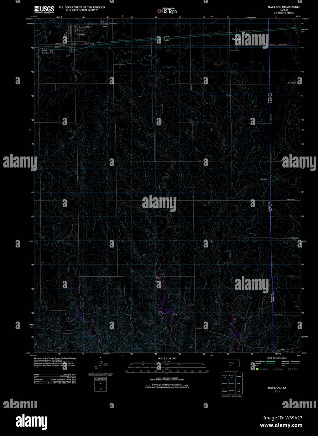Haviland kansas map hires stock photography and images Alamy