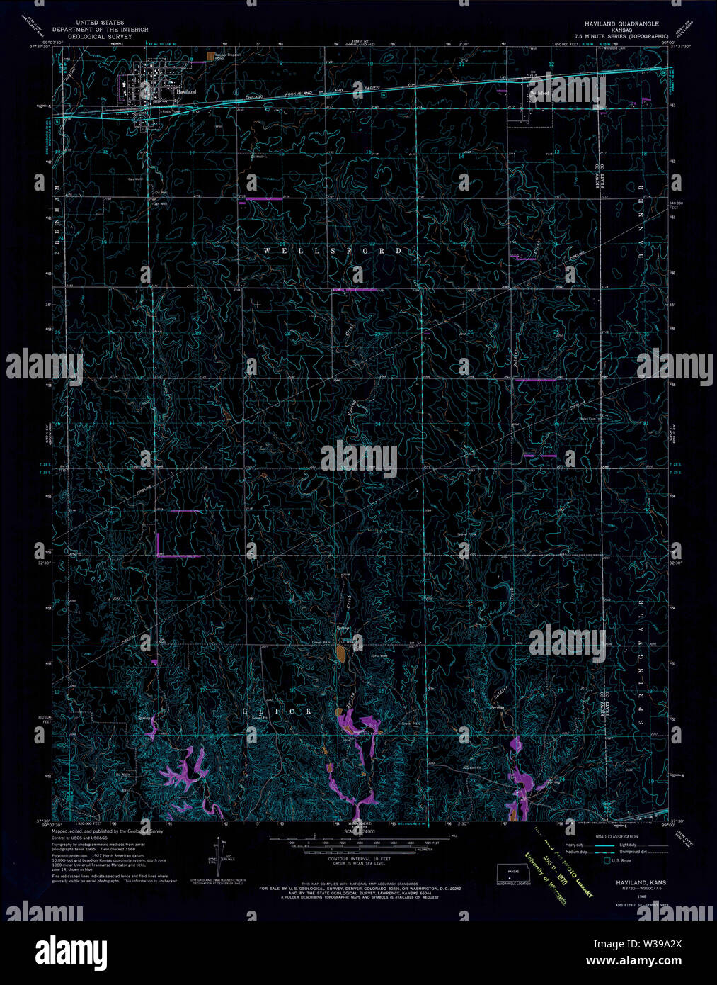 Haviland kansas map hires stock photography and images Alamy