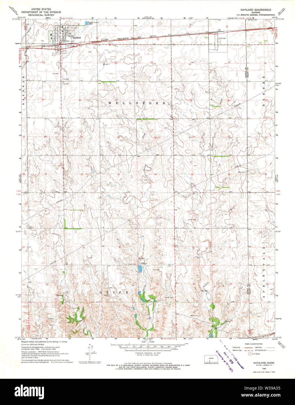Haviland kansas map hires stock photography and images Alamy