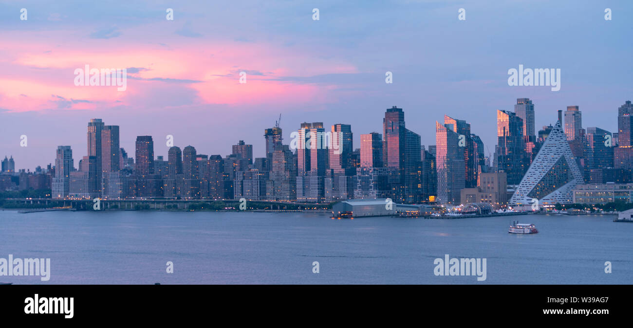 Mid Town in the borough of Manhattan within New York City Stock Photo