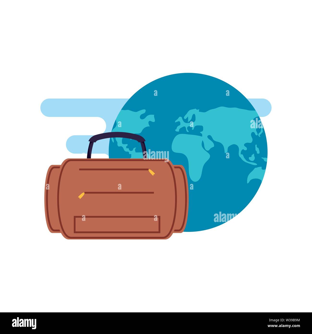 blue planet suitcase