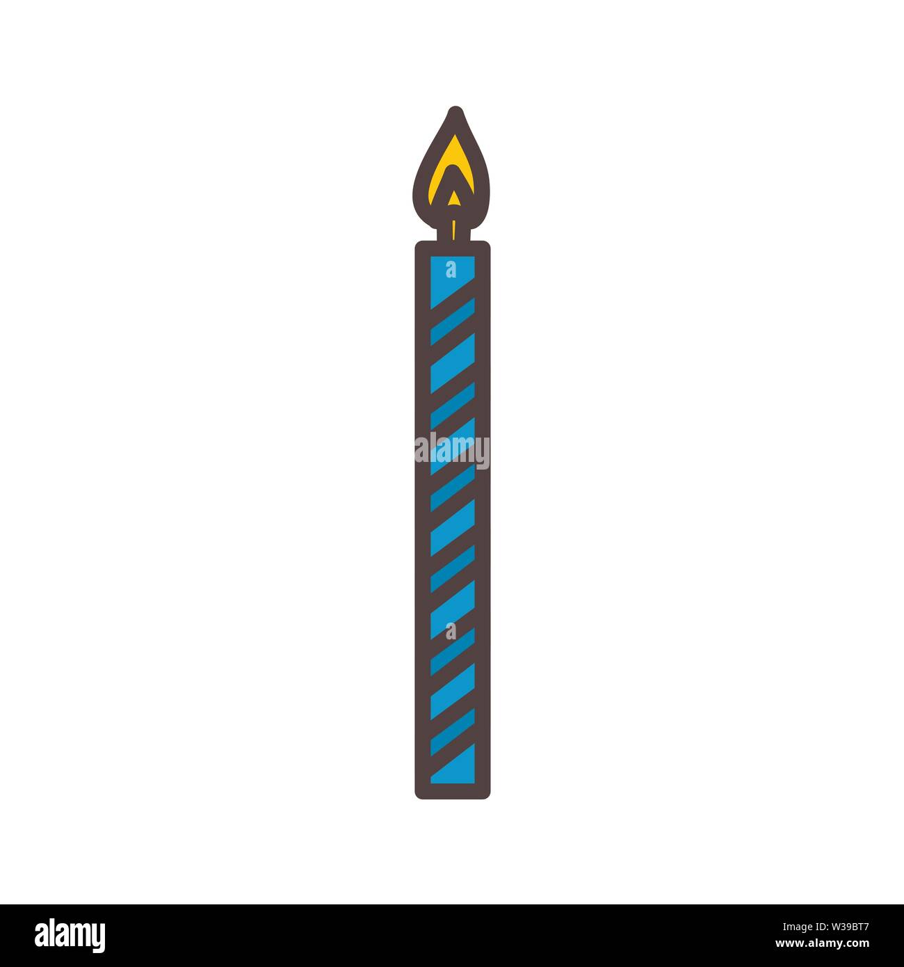 Candle Celebration Design Graphic Template Vector Stock Vector Image ...