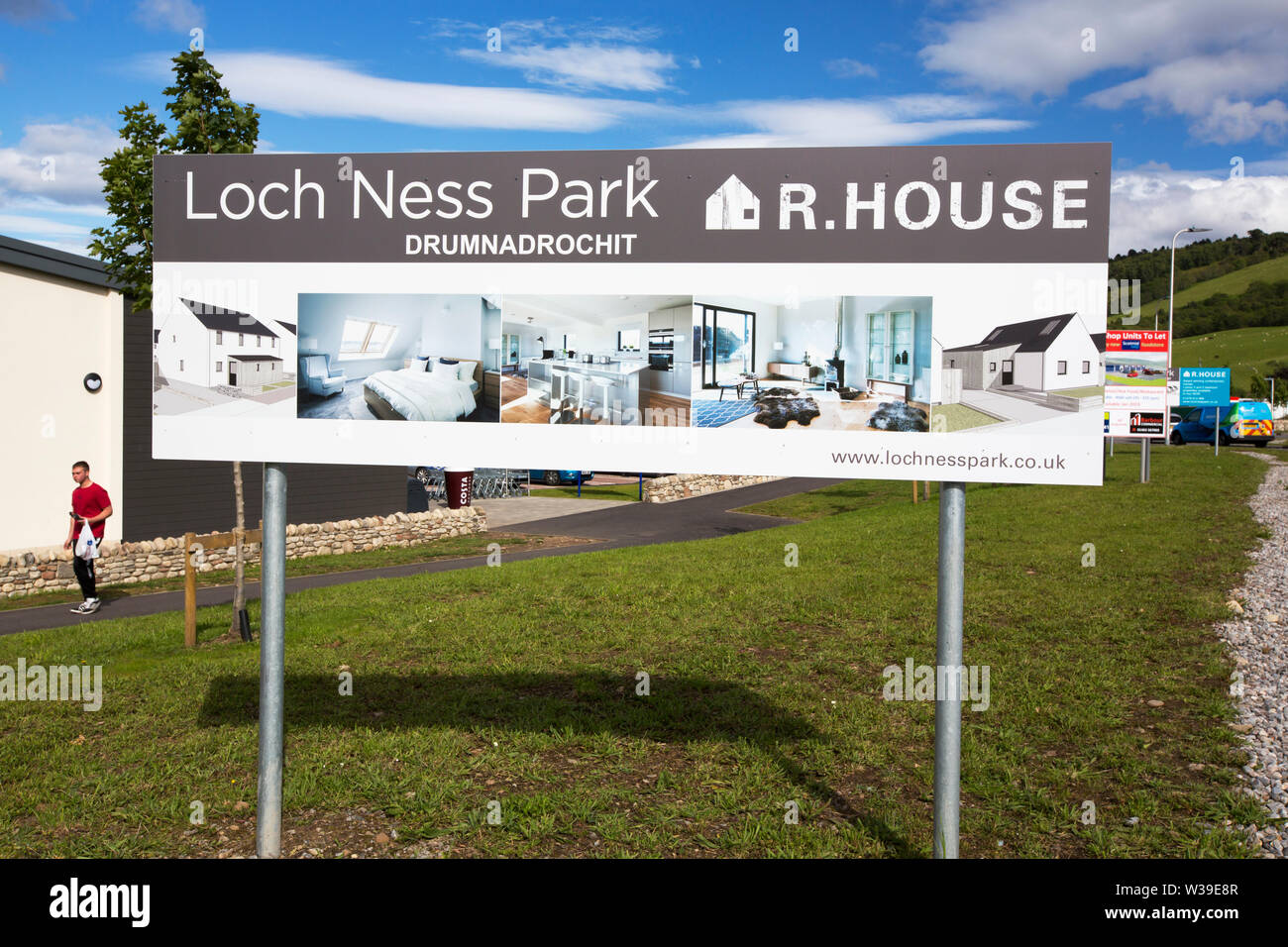 New houses being built in Drumnadrochit, Highlands, Scotland, UK Stock