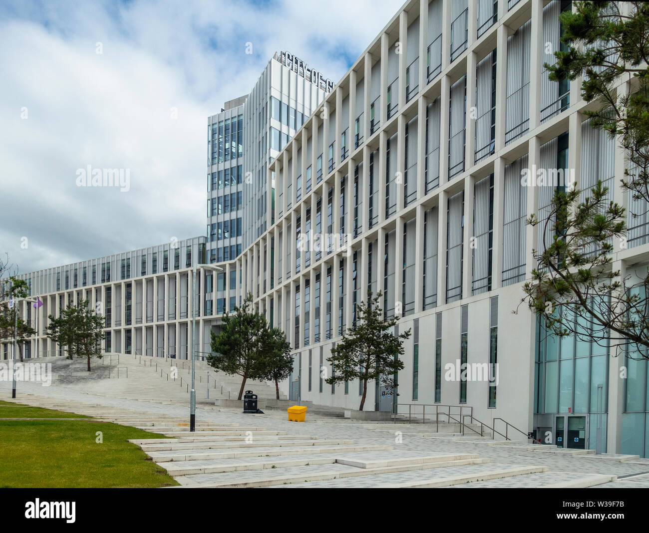 Part of the City of Glasgow College, a further and higher education college in central Glasgow, Scotland Stock Photo