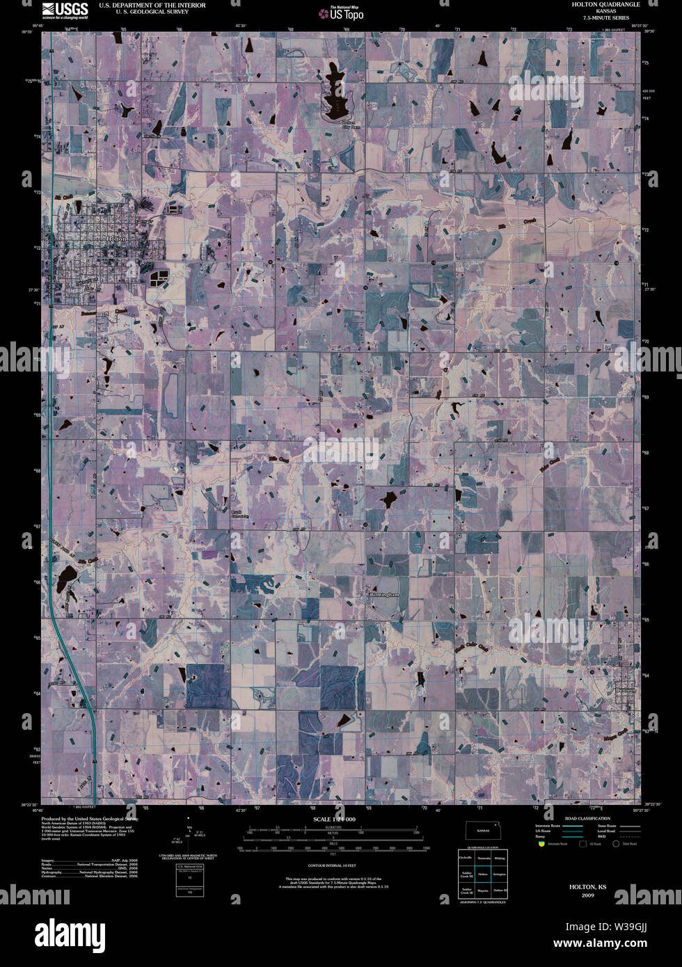 Holton kansas map hires stock photography and images Alamy