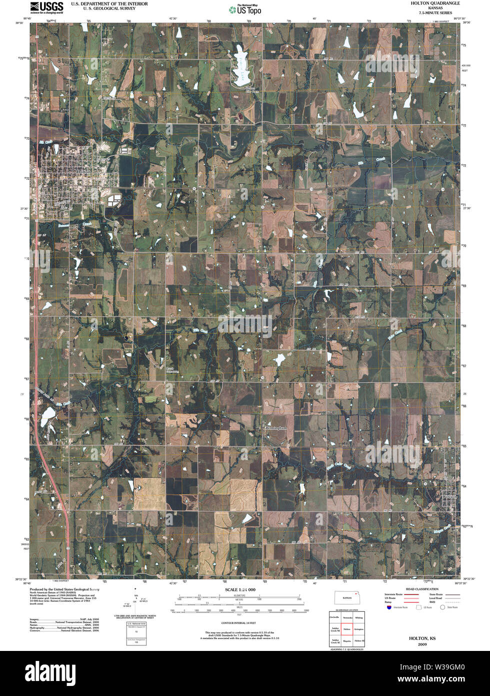 Holton kansas map hires stock photography and images Alamy