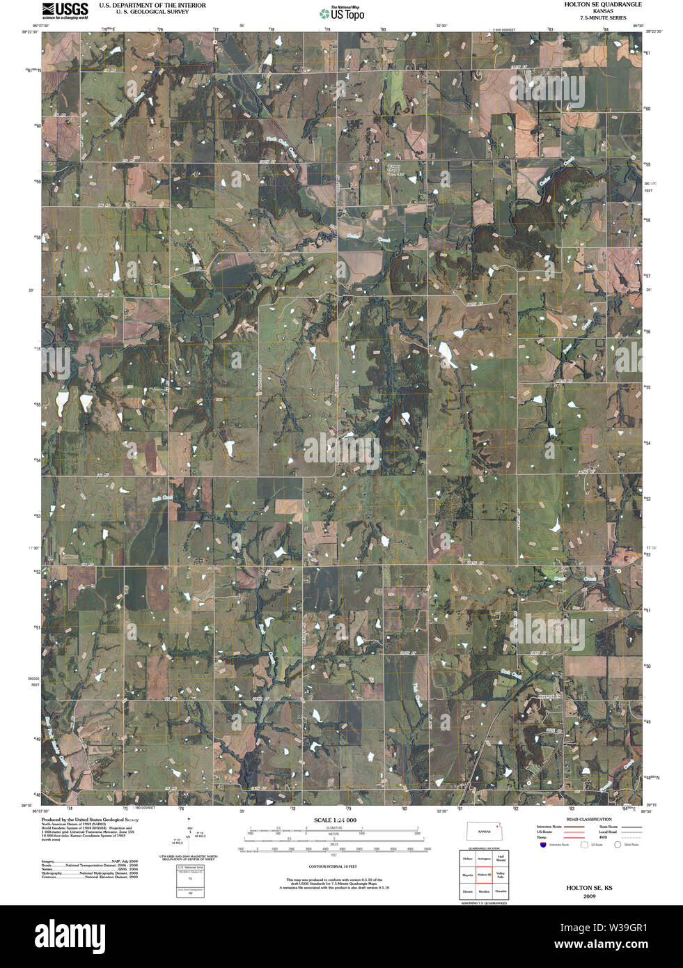 Holton kansas map hires stock photography and images Alamy