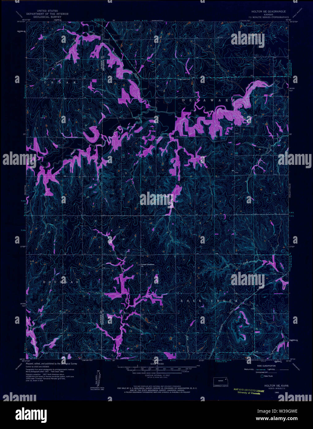 Holton kansas map hires stock photography and images Alamy