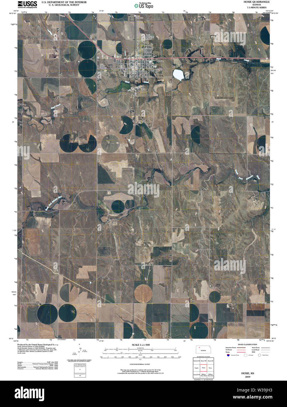 Map of hoxie kansas Cut Out Stock Images & Pictures Alamy