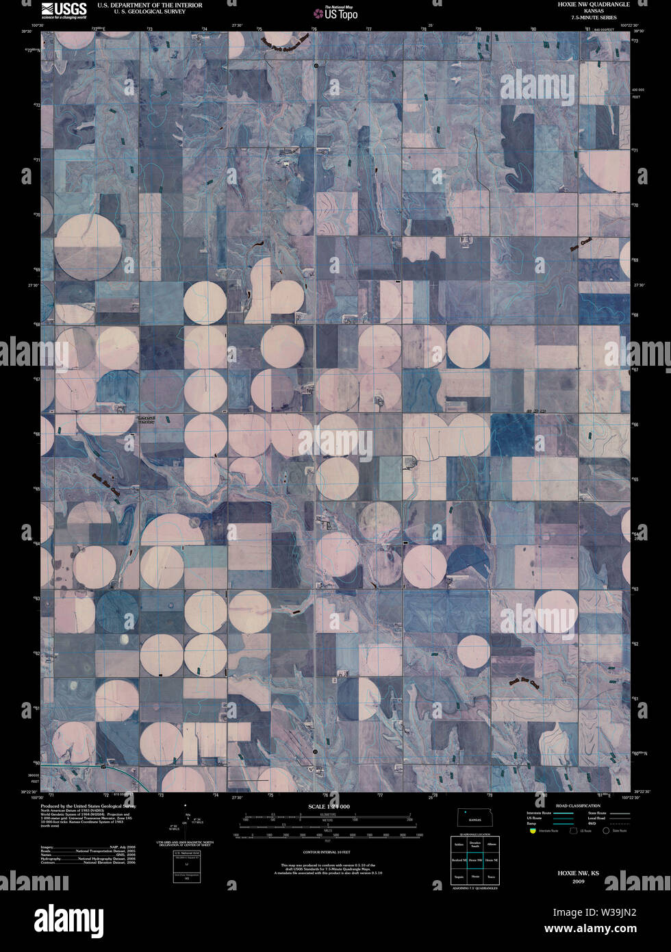 Map of hoxie kansas hires stock photography and images Alamy