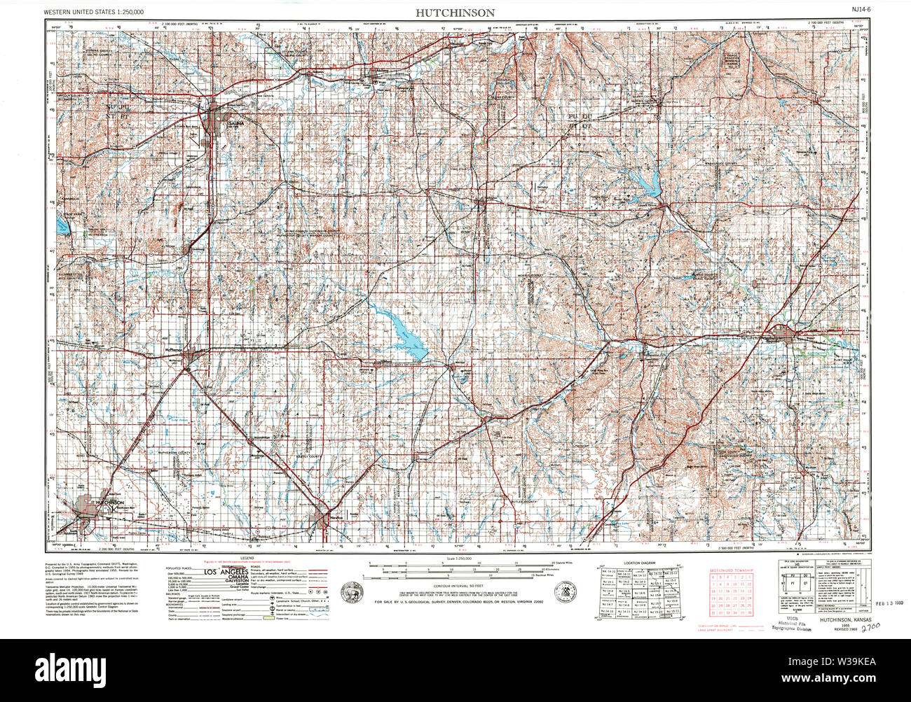 Map of hutchinson Cut Out Stock Images & Pictures Alamy
