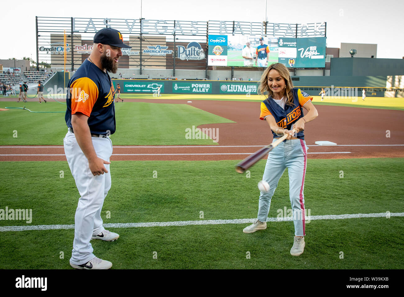 Las Vegas, NV, USA. 13th July, 2019. Giada De Laurentiis pictured as she  hosts The Chef Tasting Series at Las Vegas Ballpark in Downtown Summerlin in  Las Vegas, NV on July 13,