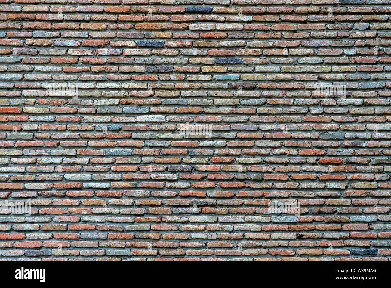 Background of old vintage brick wall texture, close up Stock Photo - Alamy