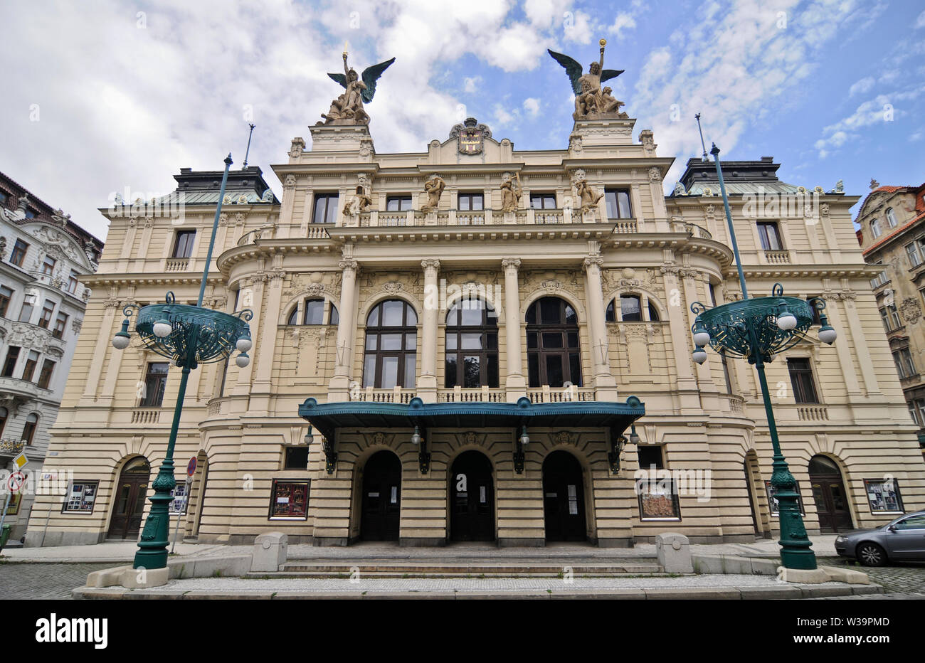 The Vinohrady Theatre, Prague, Czech Republic Stock Photo