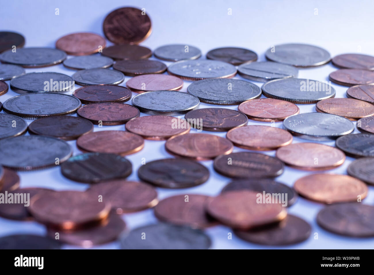 American change coins hi-res stock photography and images - Alamy