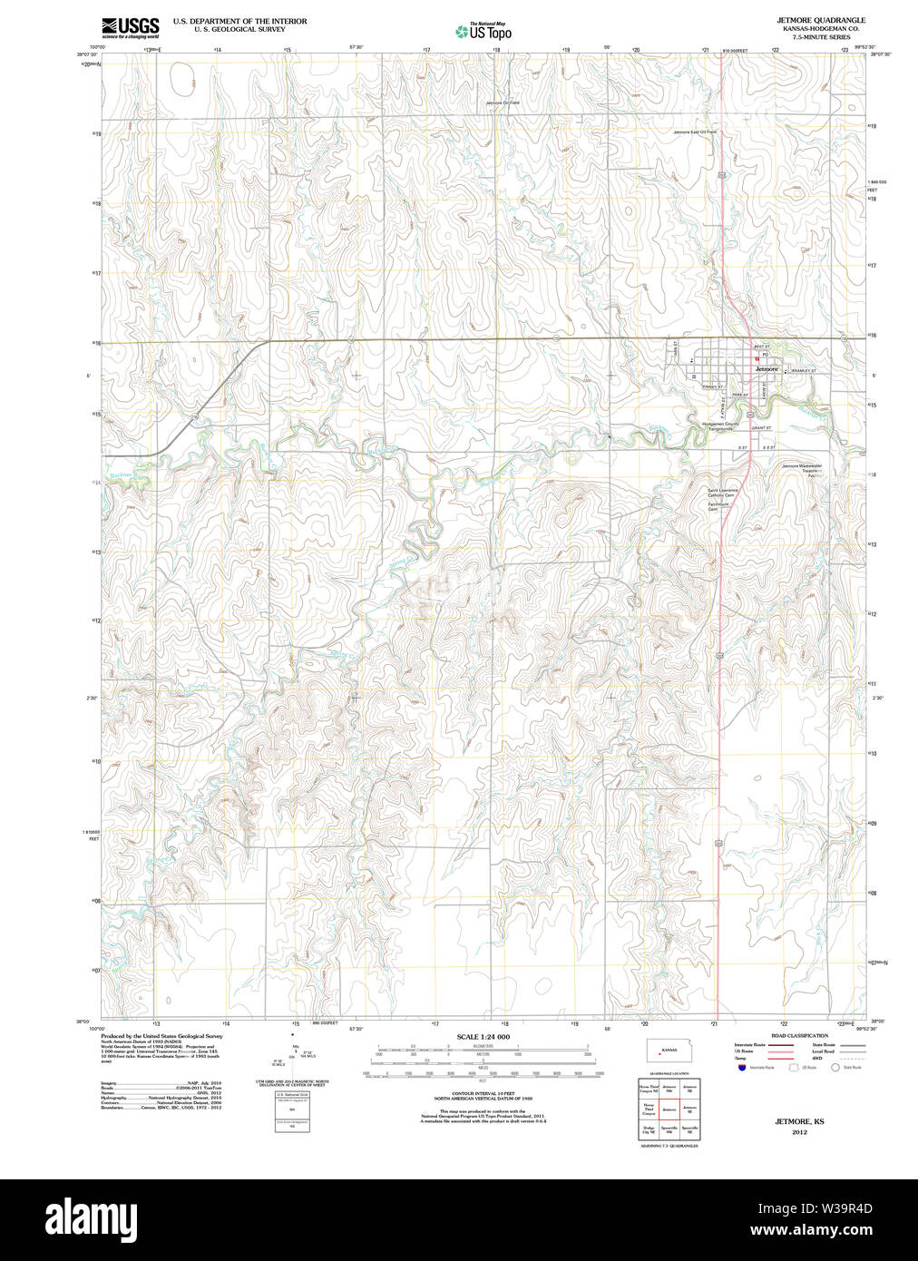 Jetmore kansas map hires stock photography and images Alamy
