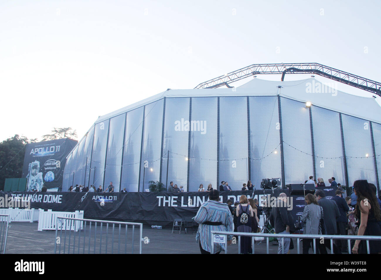 Los Angeles, USA. 10th July, 2019. Atmosphere 07/10/2019 'Apollo 11: The Immersive Live Show' Opening Night held at the Lunar Dome in Pasadena, CA Credit: Cronos/Alamy Live News Stock Photo