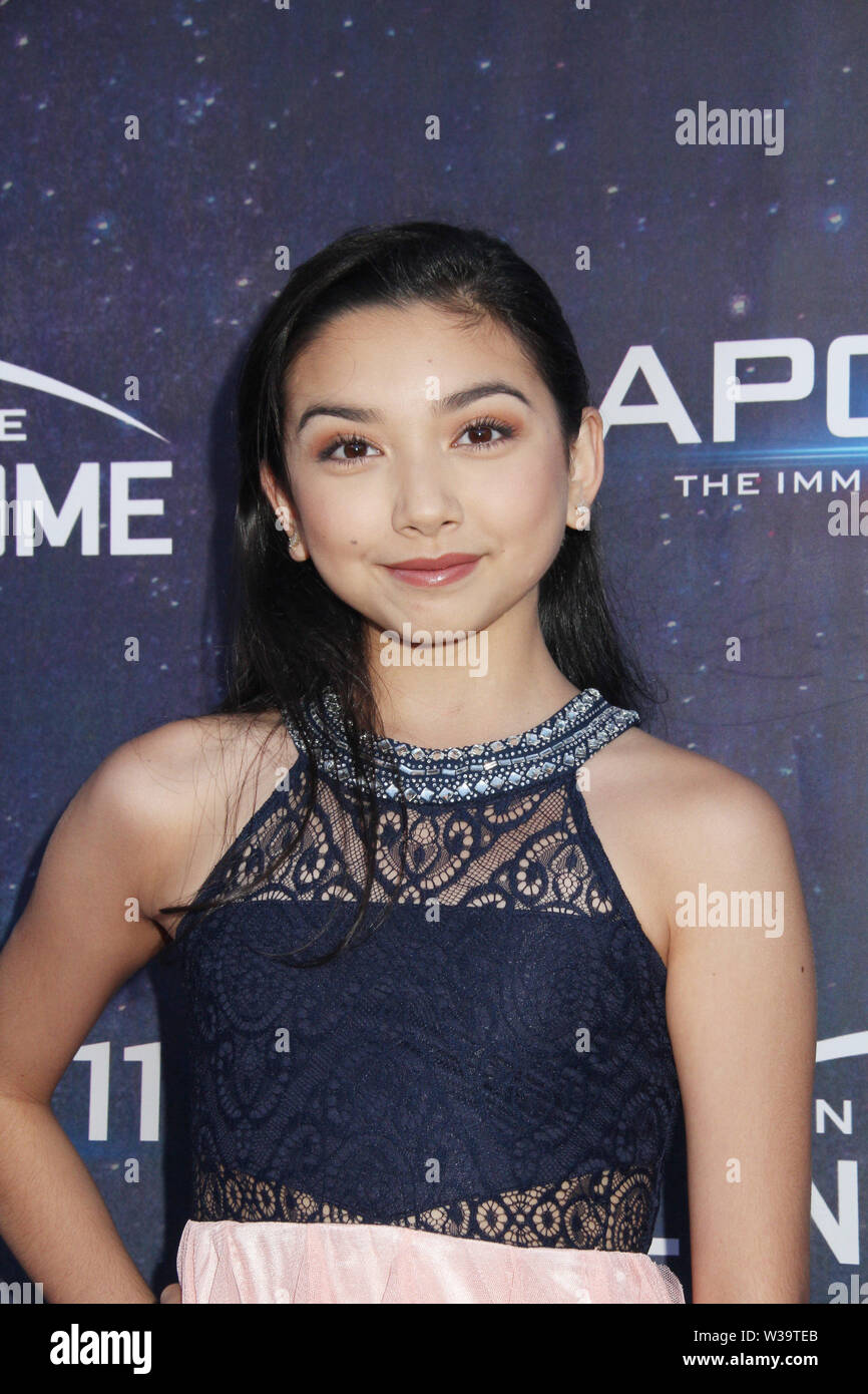 Los Angeles, USA. 10th July, 2019. Julia Garcia 07/10/2019 'Apollo 11: The Immersive Live Show' Opening Night held at the Lunar Dome in Pasadena, CA Credit: Cronos/Alamy Live News Stock Photo