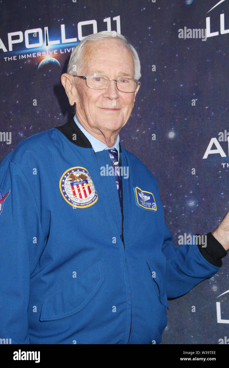 Los Angeles, USA. 10th July, 2019. Gerry Griffin 07/10/2019 'Apollo 11: The Immersive Live Show' Opening Night held at the Lunar Dome in Pasadena, CA Credit: Cronos/Alamy Live News Stock Photo