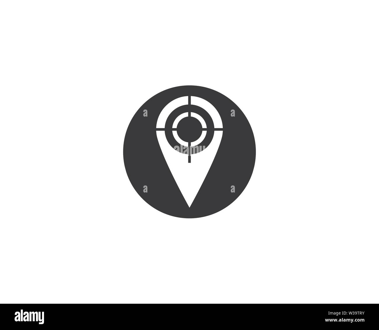 Location point Logo template vector icon illustration design Vector ...