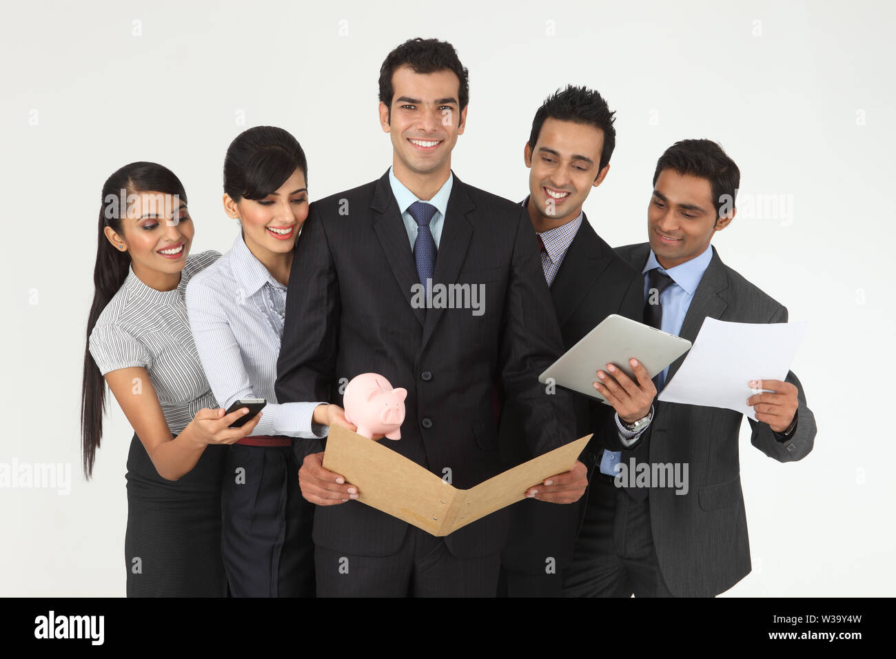 Business executives working Stock Photo