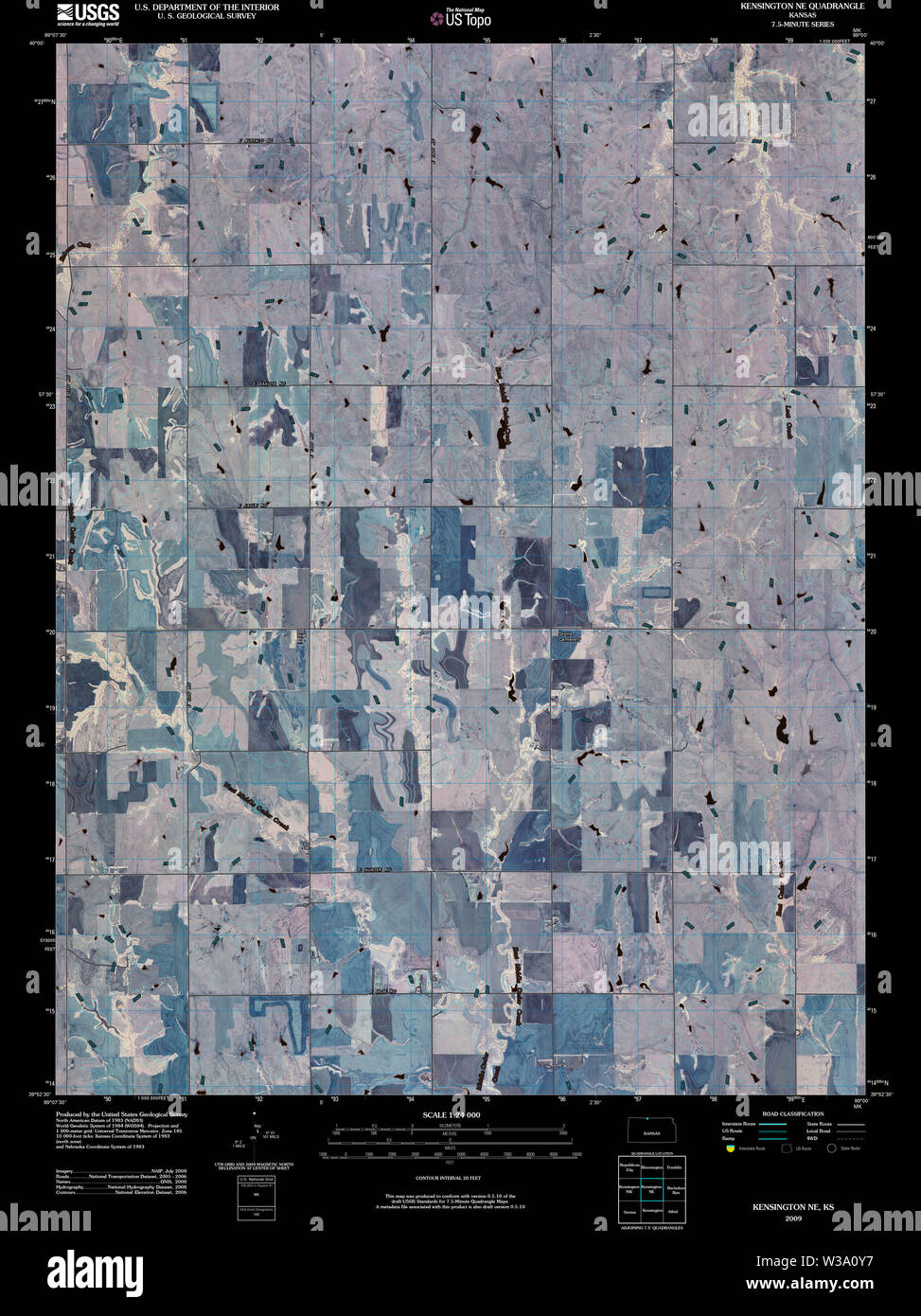 Map of kensington kansas hires stock photography and images Alamy