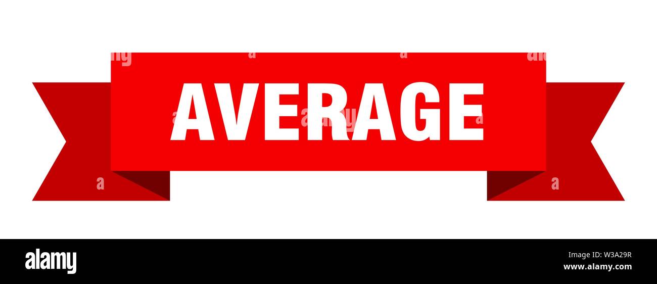 average ribbon. average isolated sign. average banner Stock Vector Image & Art Alamy