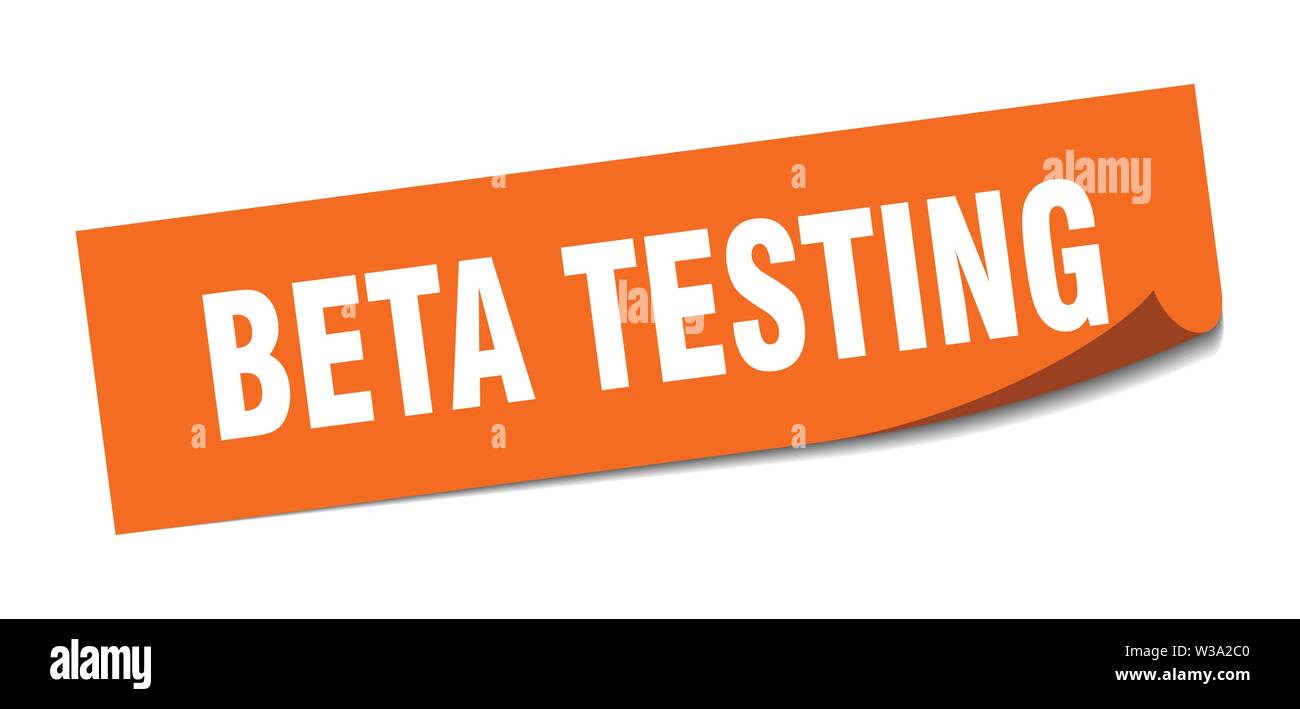 beta testing sticker. beta testing square isolated sign. beta testing Stock Vector