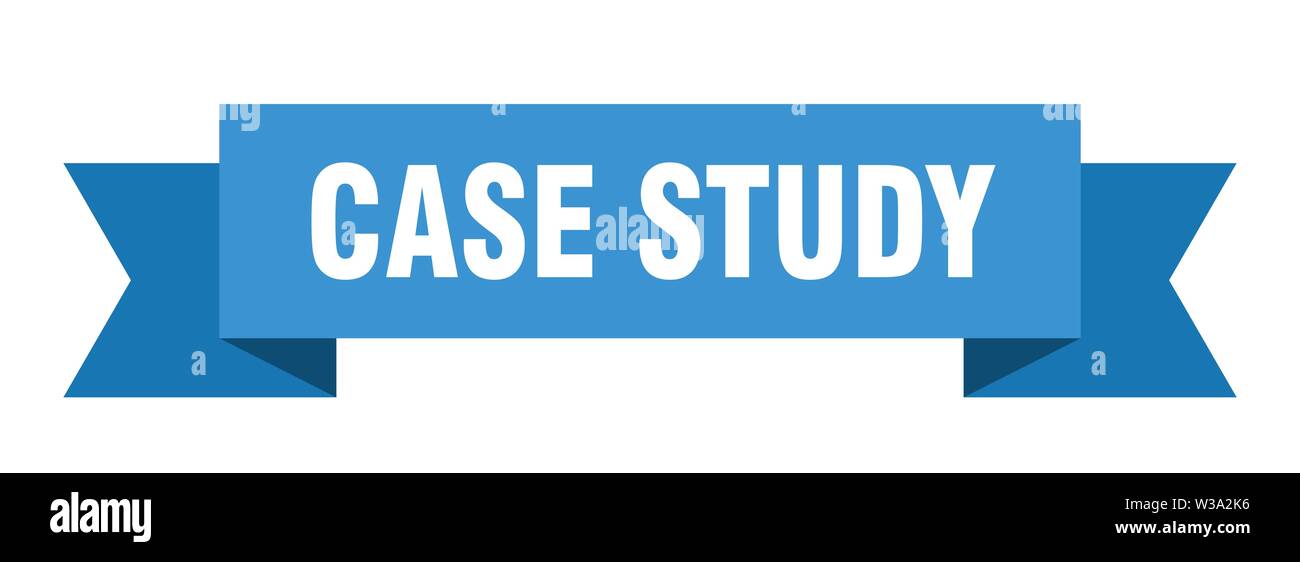 case study ribbon. case study isolated sign. case study banner Stock Vector