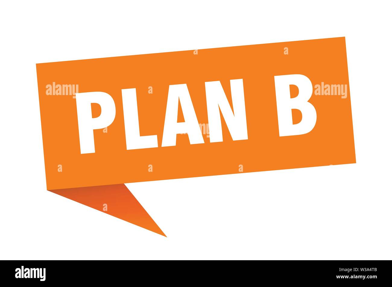 plan b speech bubble. plan b sign. plan b banner Stock Vector Image