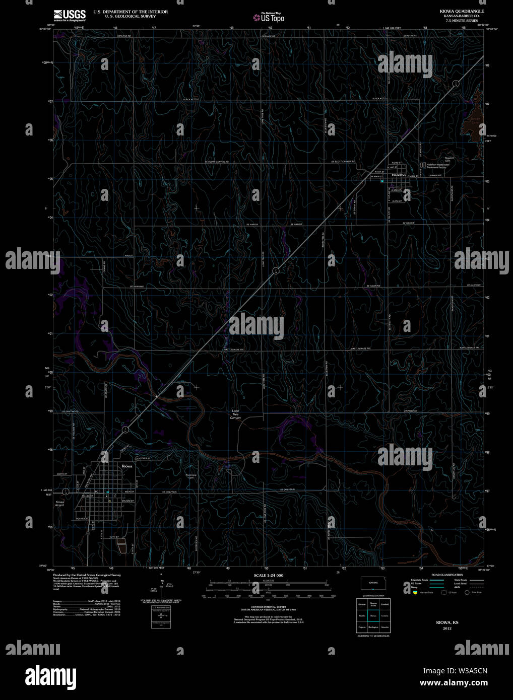 Map of kiowa hires stock photography and images Alamy
