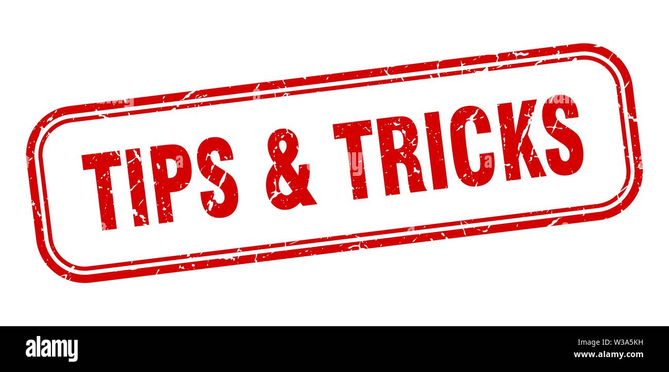 tips & tricks stamp. tips & tricks square grunge sign. tips & tricks Stock Vector