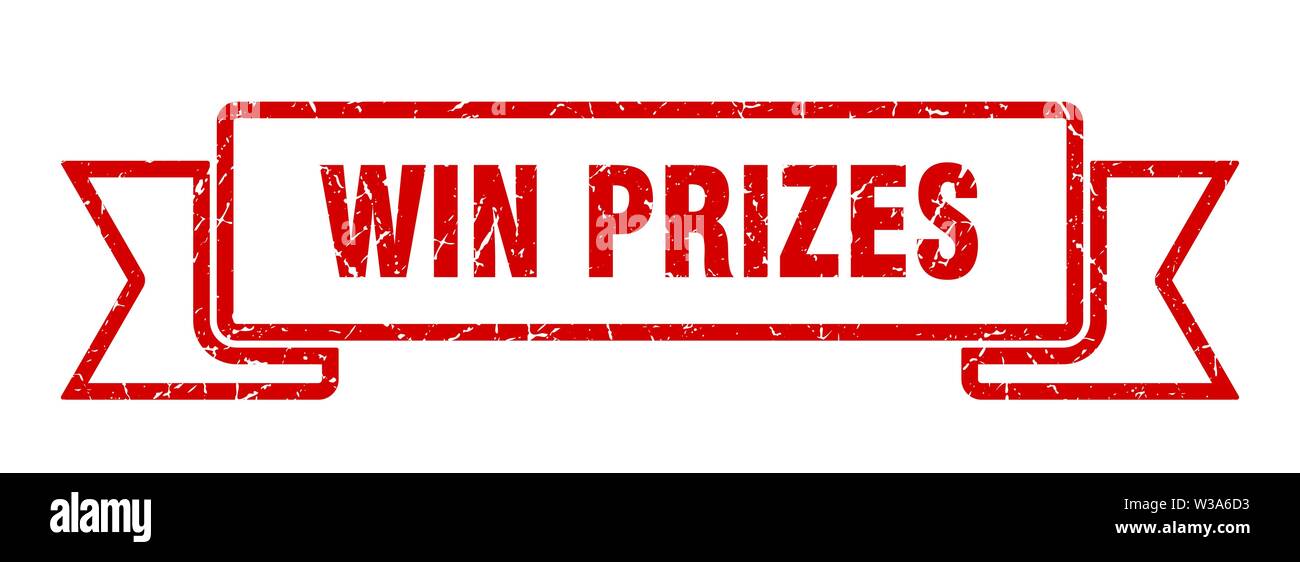 win prizes grunge ribbon. win prizes sign. win prizes banner Stock ...