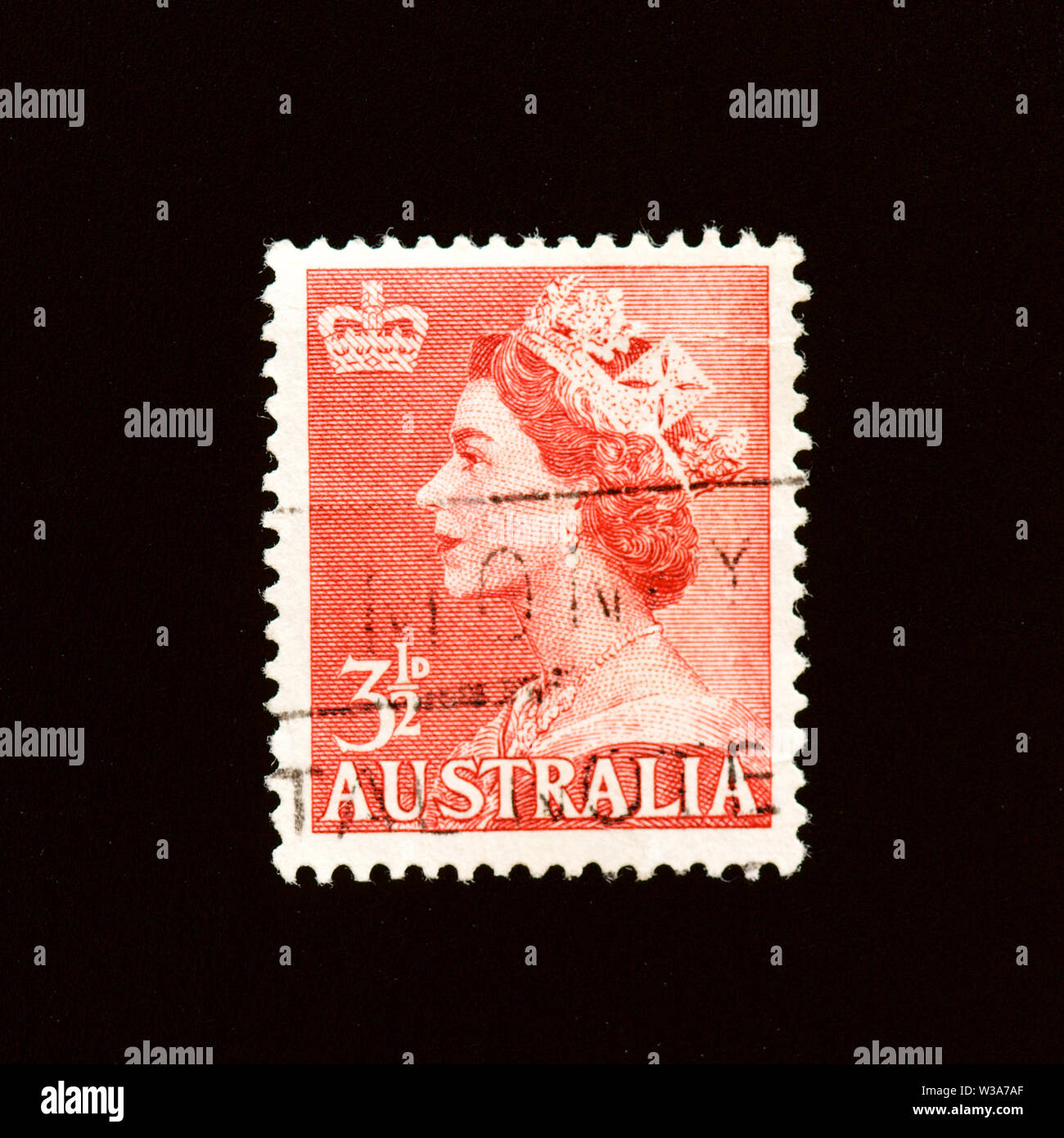 Australia Postage Stamp 1953 3 1 2d Stock Photo Alamy