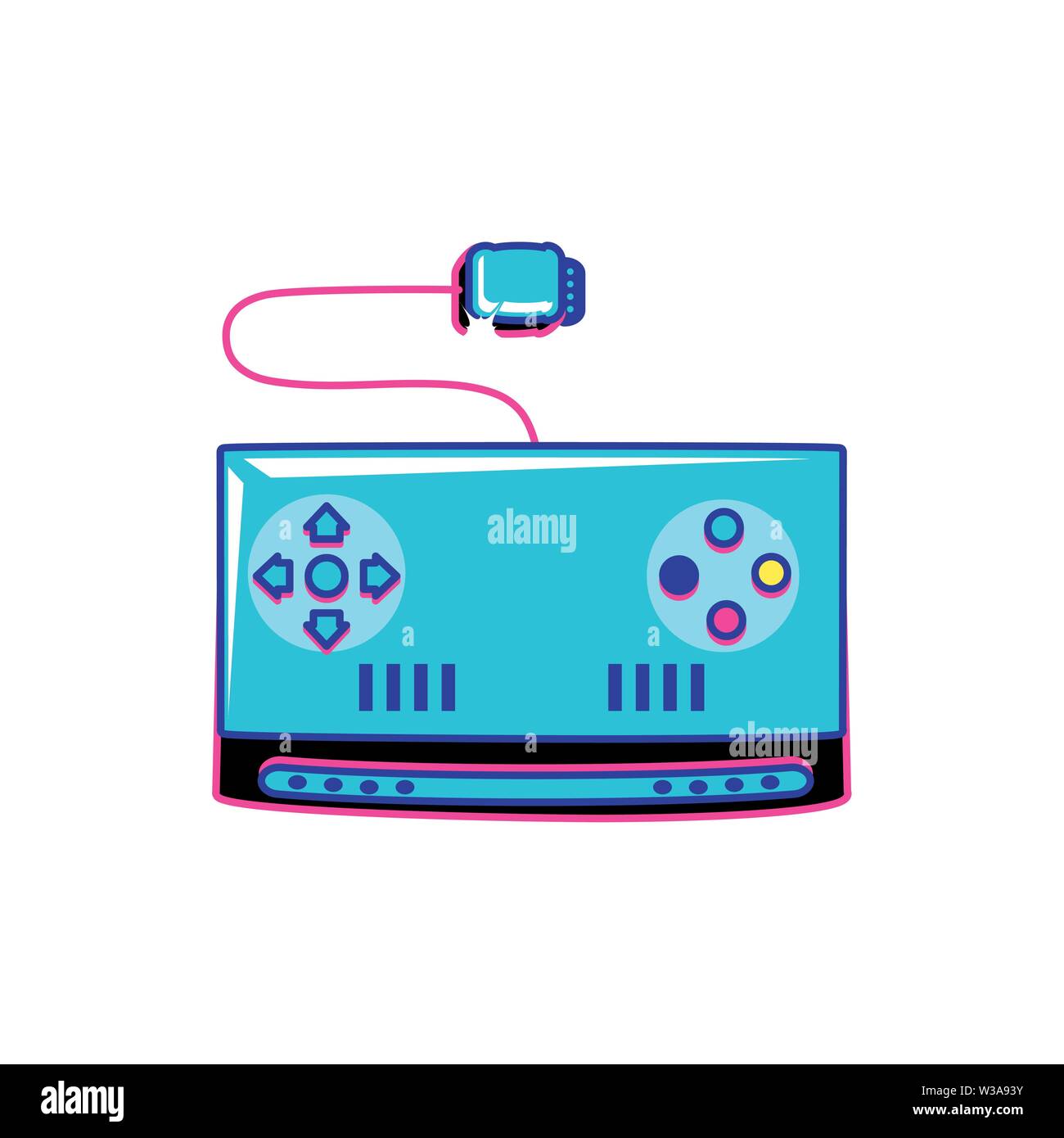 video game control retro icon vector illustration design Stock Vector ...