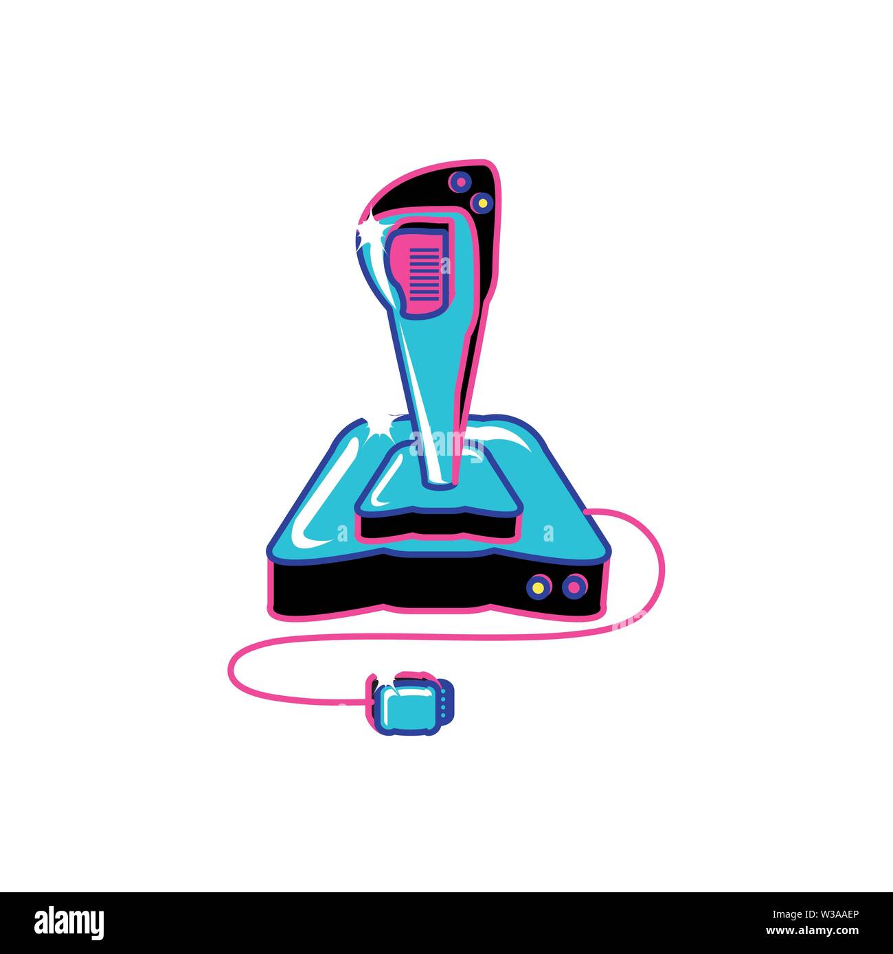 video game joystick control icon vector illustration design Stock ...