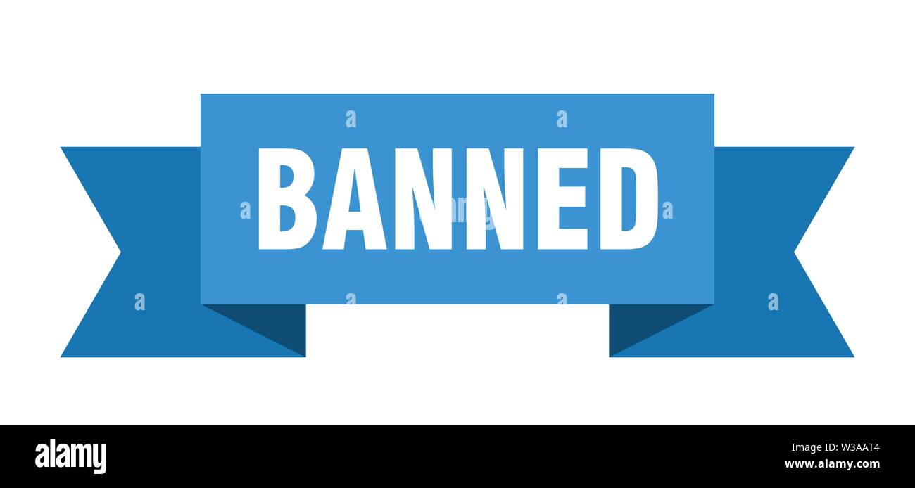 Facebook Ban Ribbons banned ribbon. banned isolated sign. banned banner Stock Vector Image ...