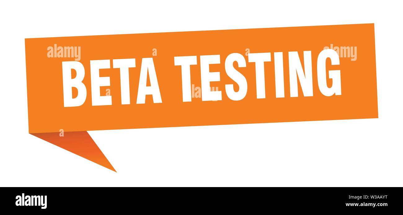 beta testing speech bubble. beta testing sign. beta testing banner Stock Vector