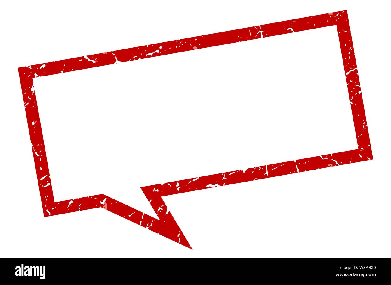 blank sign. blank square speech bubble. blank Stock Vector