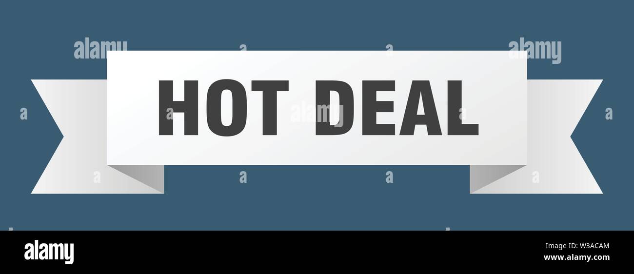 hot deal ribbon. hot deal isolated sign. hot deal banner Stock Vector ...