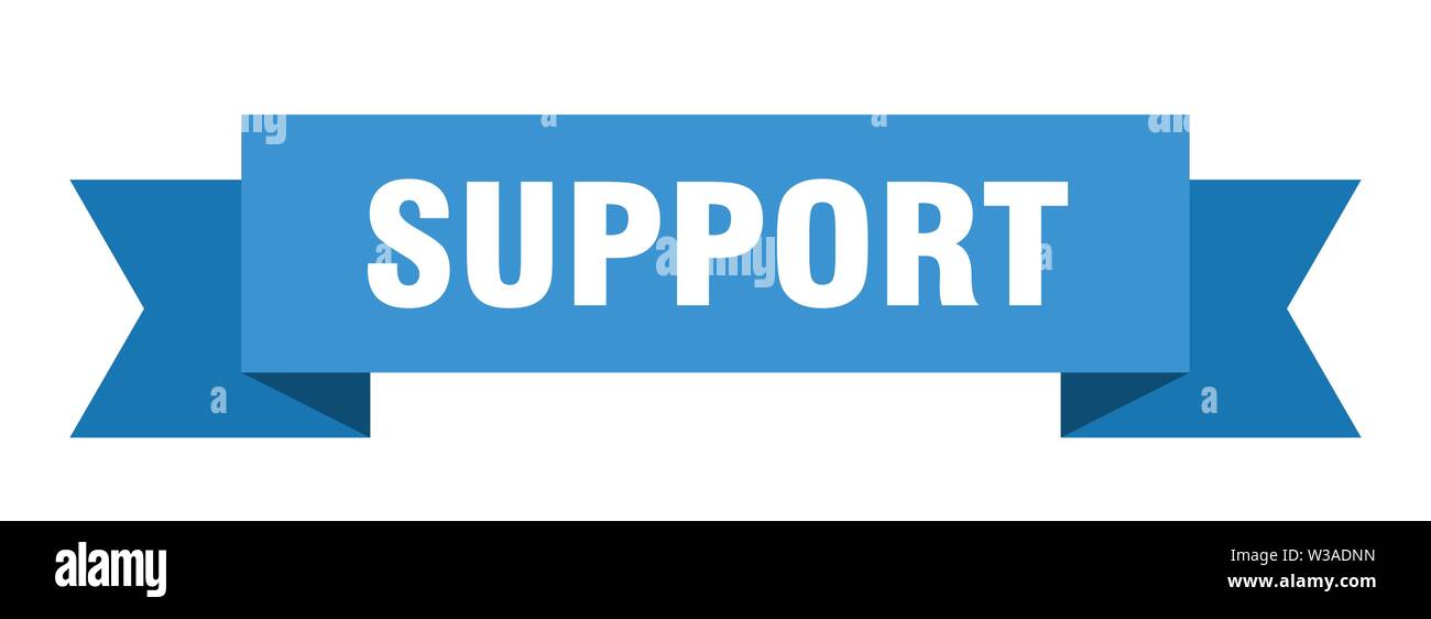 Official Support Ribbons support ribbon. support isolated sign. support banner Stock Vector ...