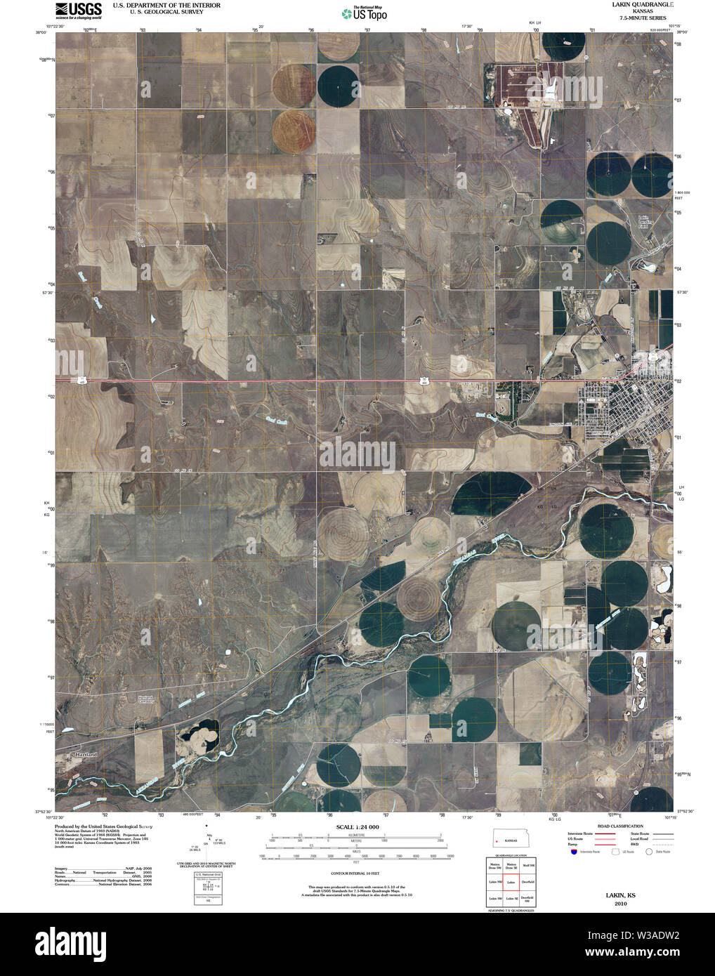 Map of lakin Cut Out Stock Images & Pictures Alamy