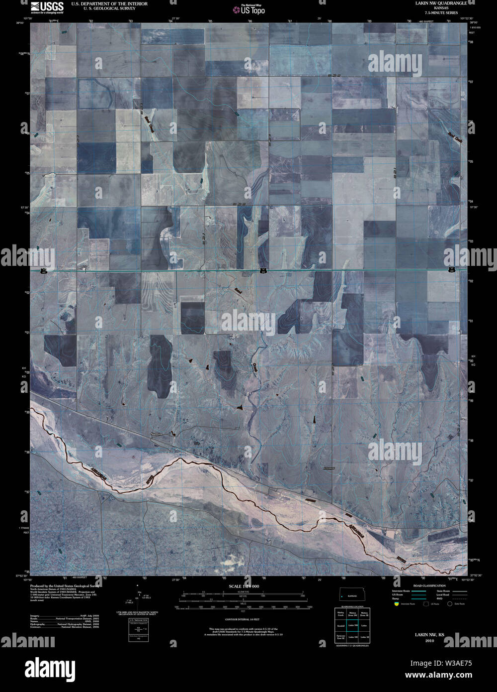 Map of lakin hires stock photography and images Alamy