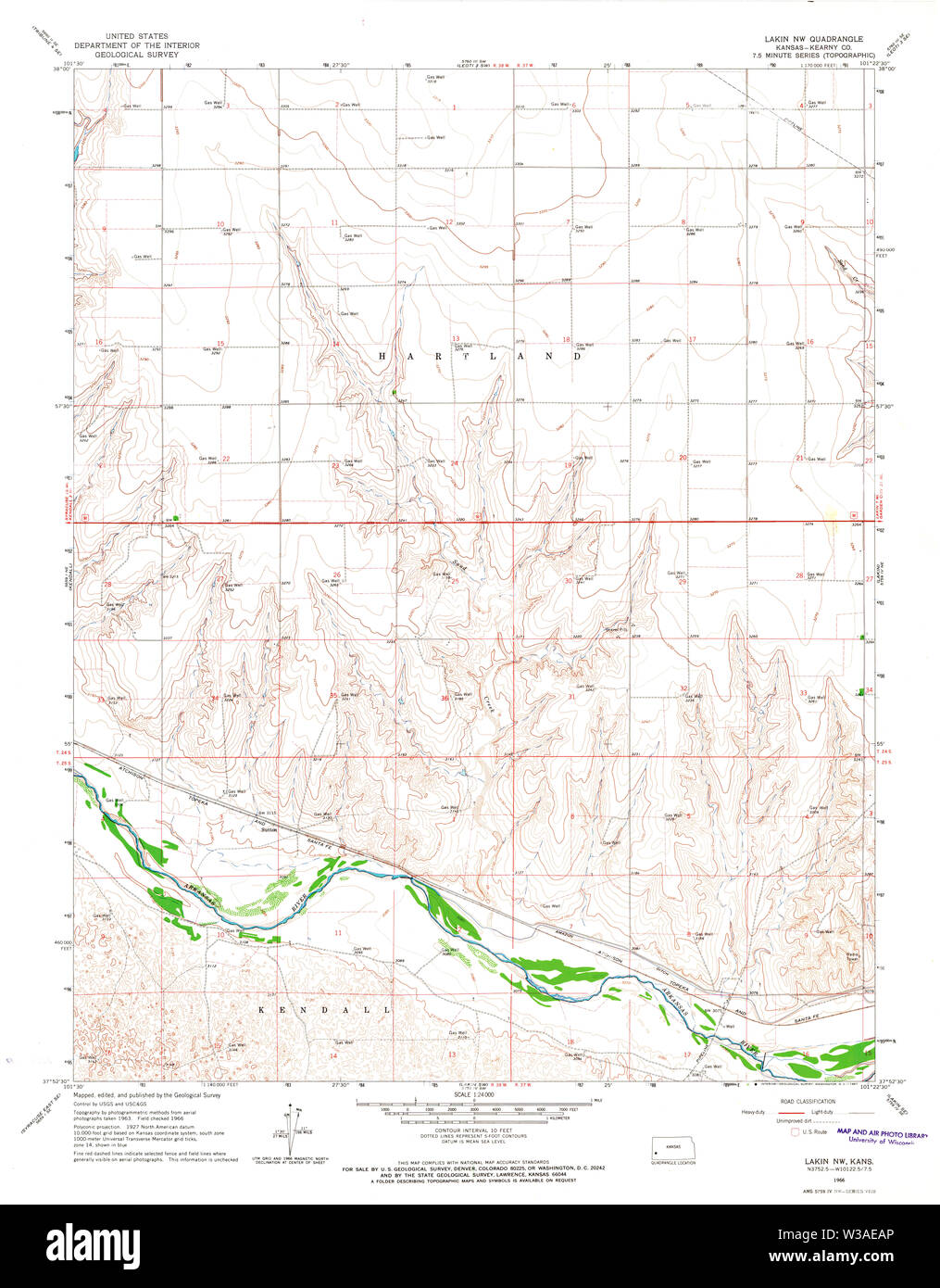 Lakin kansas map hires stock photography and images Alamy