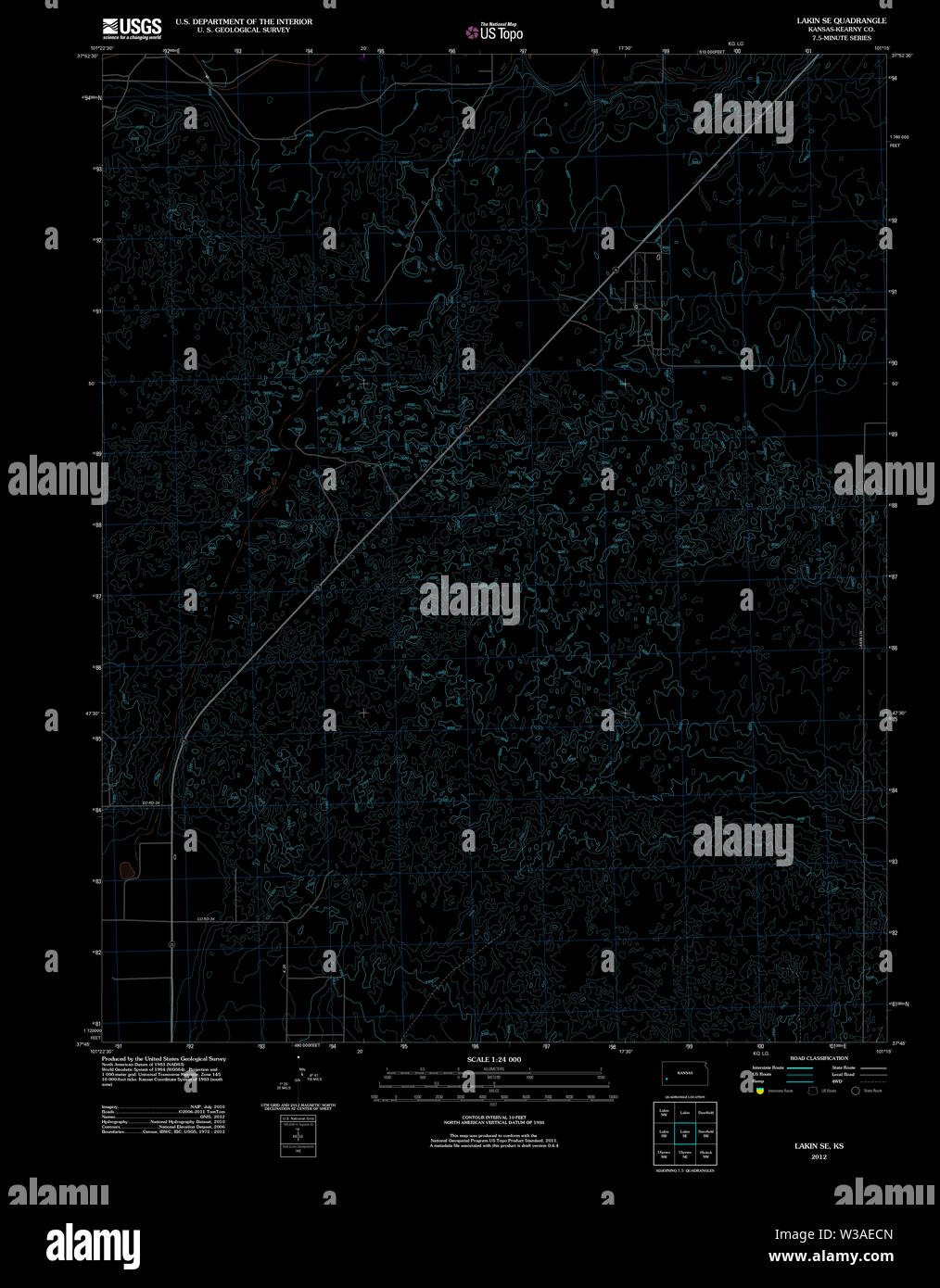 Map of lakin hires stock photography and images Alamy