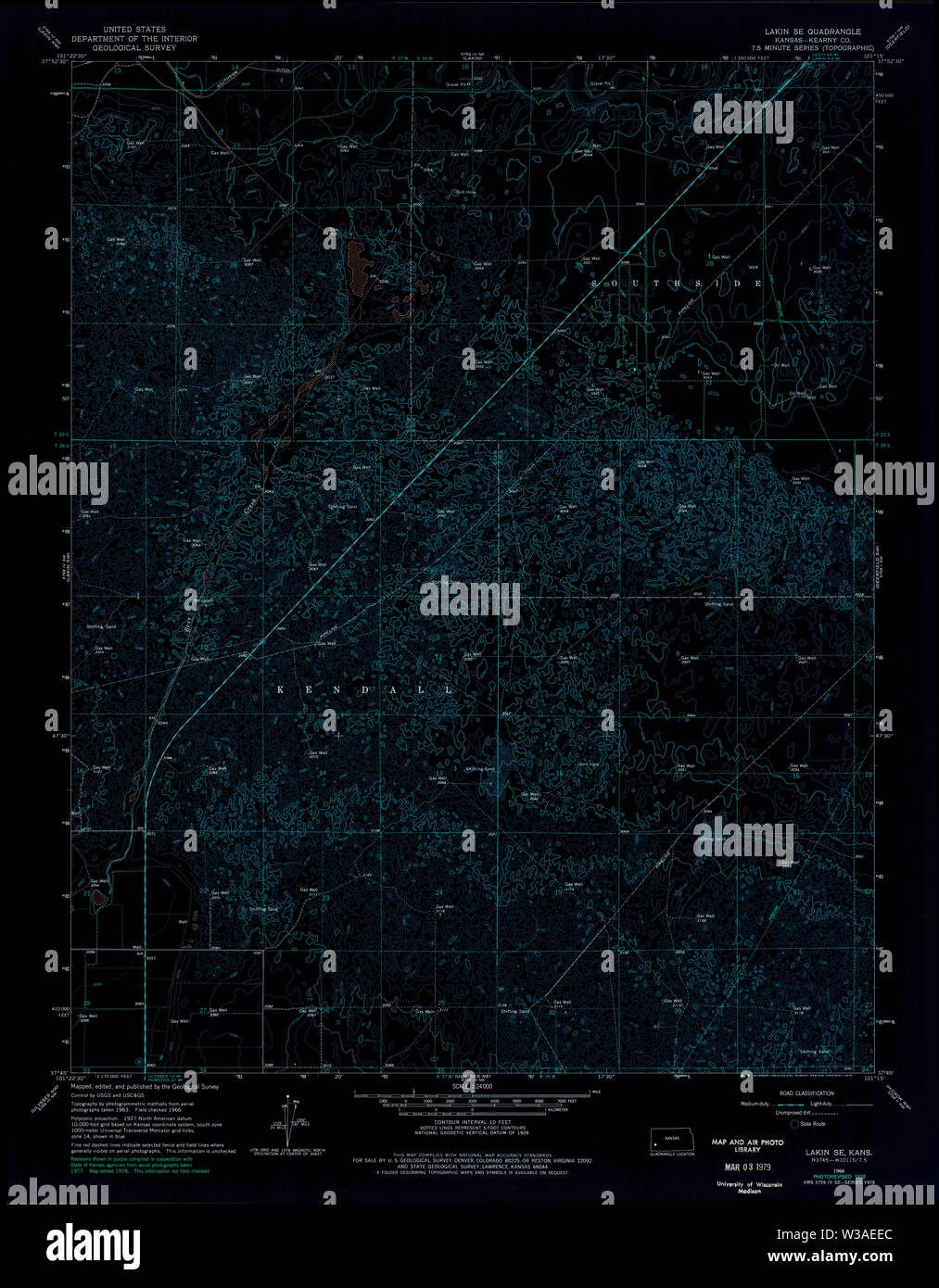 Map of lakin hires stock photography and images Alamy