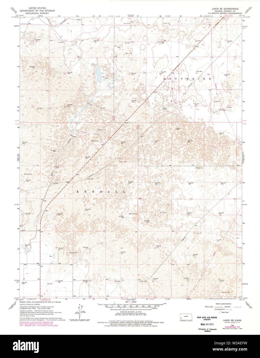 Map of lakin hires stock photography and images Alamy