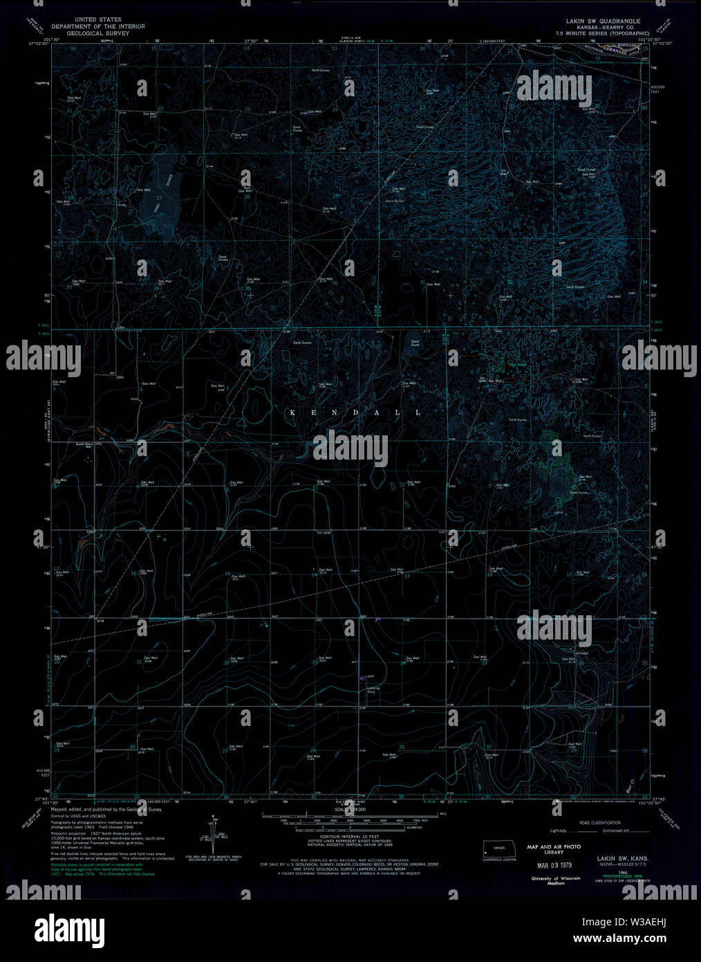 Map of lakin hires stock photography and images Alamy