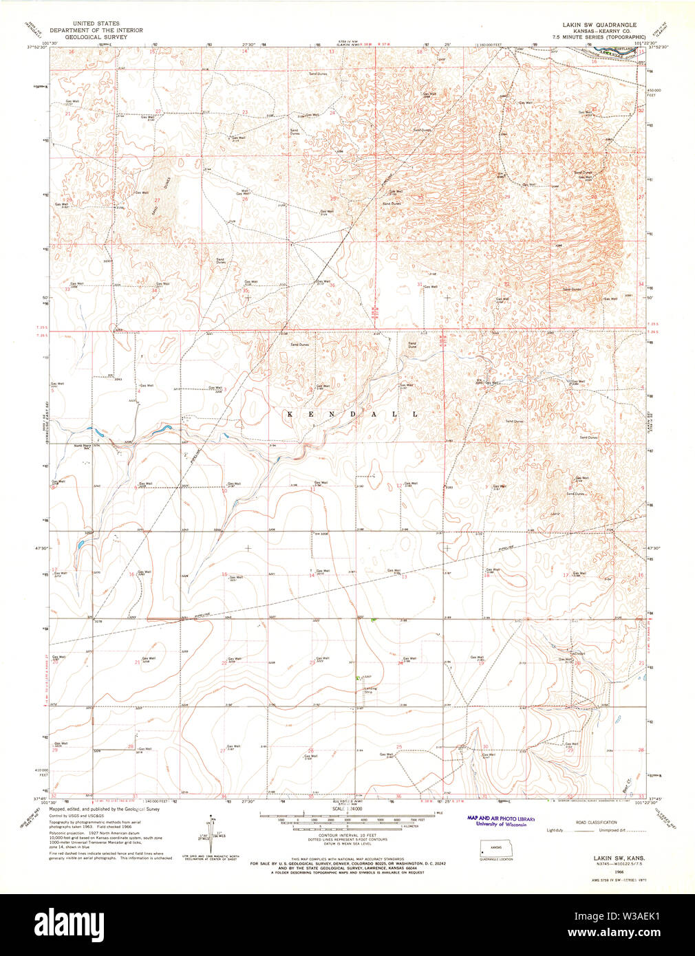 Map of lakin hires stock photography and images Alamy