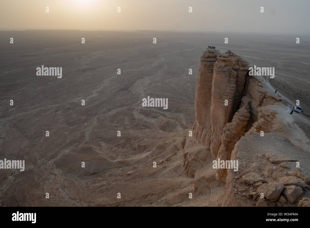 Edge of the World near Riyadh in Saudi Arabia Stock Photo